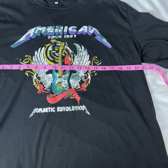 SHEIN BAND TEE W/ LACE TRIM - Picture 6 of 11